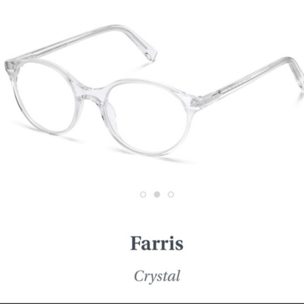 NWOT: Warby Parker Farris in Crystal